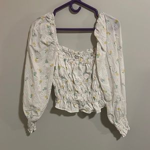 For Love & Lemons Azalea Crop Top Small